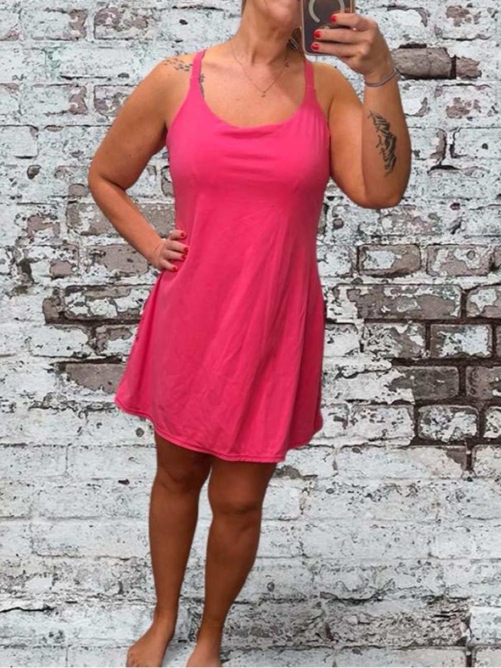 HALARA Bright Pink Easy Peasy Dress